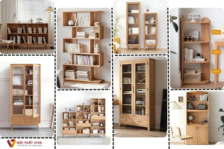 999+ Mẫu Kệ Sách Gỗ Tự Nhiên Mới Nhất, Bảo Hành 5 Năm, Giá Rẻ Tại Xưởng