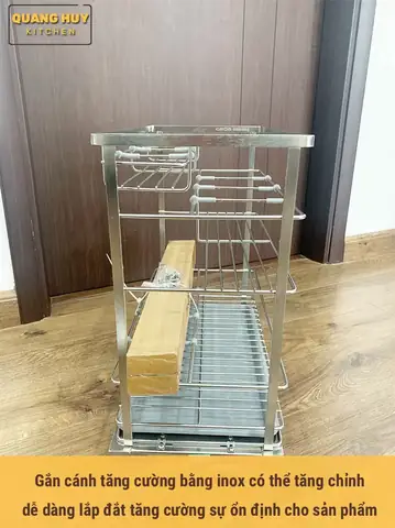Gắn Cánh Của Giá Inox 304 Để Gia Vị Có Khả Năng Tăng Chỉnh Rất Dễ Điều Chỉnh