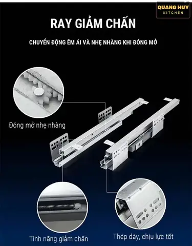 Có Ray Giảm Chấn Đảm Bảo Chất Lượng