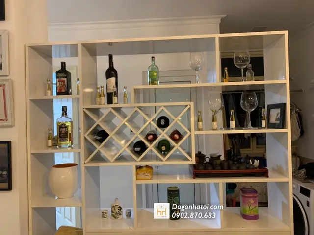 Kệ Rượu Trang Trí Phòng Khách