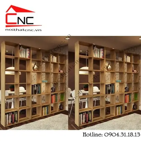 Kệ Sách Làm Vách Ngăn Đẹp Hiện Đại, Sang Trọng.