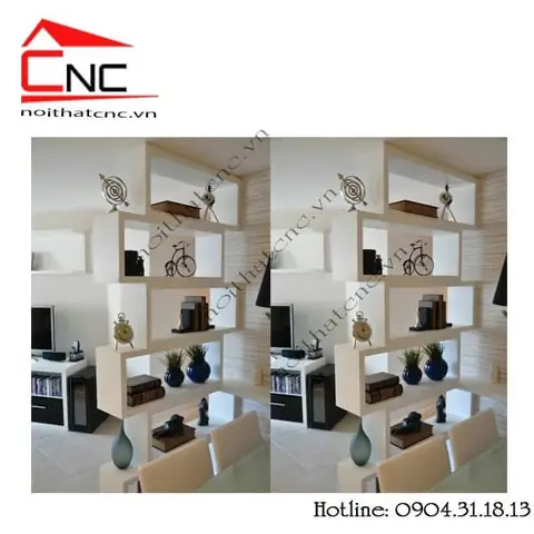 Kệ Vách Ngăn Đẹp Với Ứng Dụng Ngăn Phòng.