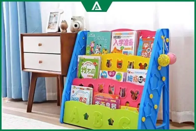 Mẫu Kệ Sách Cho Bé Có Nhiều Ngăn