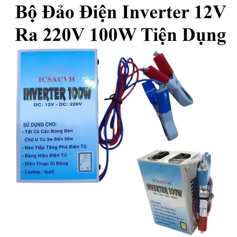 Bộ Đảo Điện Inverter 12v Ra 220v Công Suất 80w