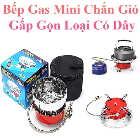 Bếp Gas Du Lịch Dã Ngoại Xếp Gọn Kèm Túi Đựng
