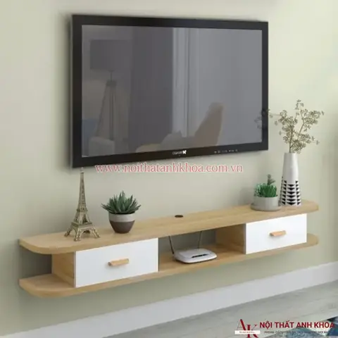 Kệ Tivi Treo Tường Phòng Khách Đơn Giản Hiện Đại