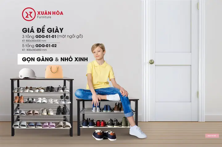 Giá Kệ Giày Dép Xuân Hòa Đa Năng Tiện Lợi Thời Trang