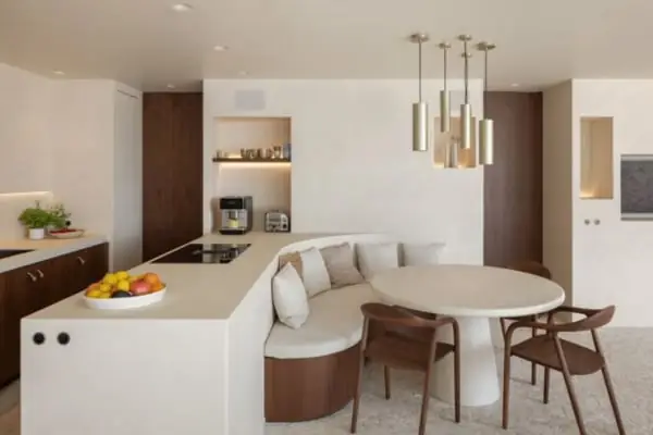 Sofa Ghế Tròn Kết Hợp Bàn Ăn