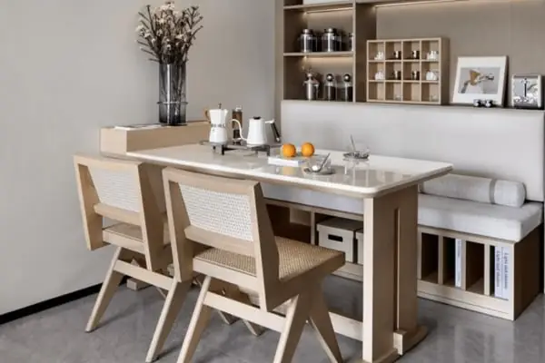 Sofa Kết Hợp Bàn Ăn Dạng Băng Dài