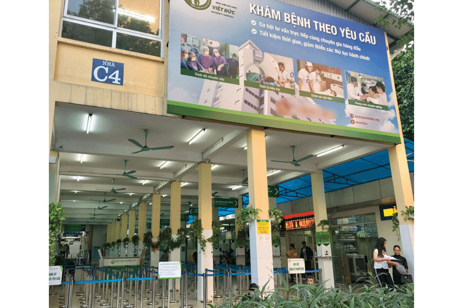 Khu khám chuyên khoa của bệnh viện Việt Đức tại Hà Nội