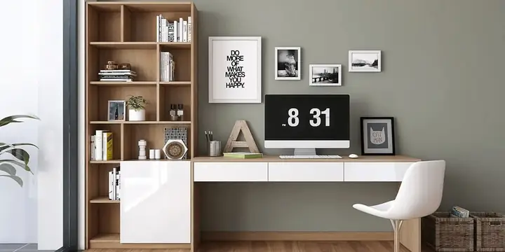 Kích Thước Bàn Làm Việc Kèm Kệ Tủ