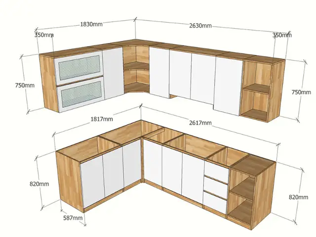 Kích Thước Tủ Bếp Gỗ Tự Nhiên Chuẩn Nhất Hiện Nay Kích Thước Tủ Bếp Gỗ Tự Nhiên Chuẩn Nhất Hiện Nay