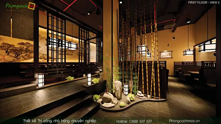 Điểm Nổi Bật Trong Kiến Trúc Tối Giản Trong Thiết Kế Nhà Hàng Nhật