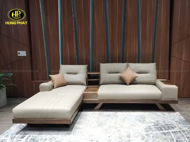 Sofa Gỗ Sồi Phòng Khách Hs-882b Sofa Gỗ Sồi Phòng Khách Hs-882b