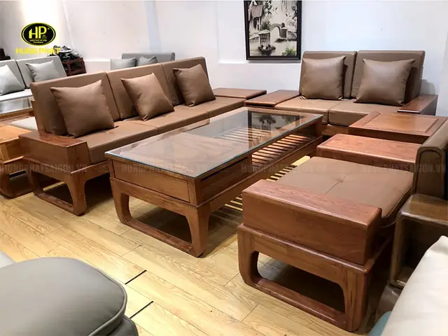 Bộ Sofa Gỗ Hương Phòng Khách Hh-19 Bộ Sofa Gỗ Hương Phòng Khách Hh-19