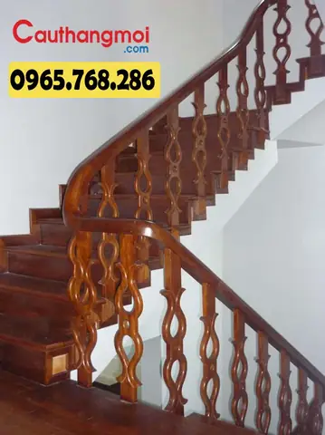 Top 50 Mẫu Lan Can Cầu Thang Gỗ Đẹp, Giá Rẻ Nhất 2023
