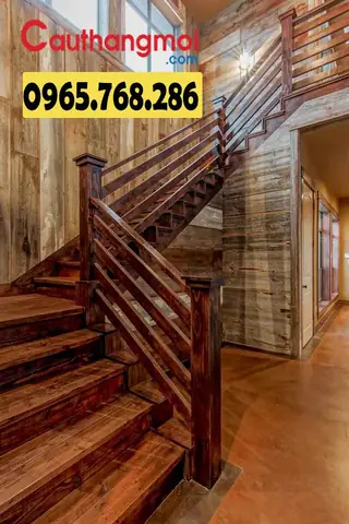 Top 50 Mẫu Lan Can Cầu Thang Gỗ Đẹp, Giá Rẻ Nhất 2023