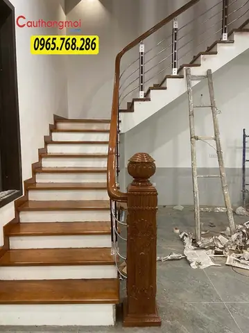 Top 50 Mẫu Lan Can Cầu Thang Gỗ Đẹp, Giá Rẻ Nhất 2023