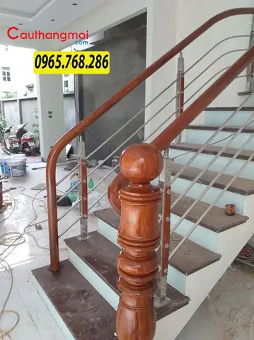 Top 50 Mẫu Lan Can Cầu Thang Gỗ Đẹp, Giá Rẻ Nhất 2023