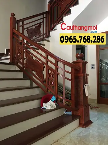 Top 50 Mẫu Lan Can Cầu Thang Gỗ Đẹp, Giá Rẻ Nhất 2023
