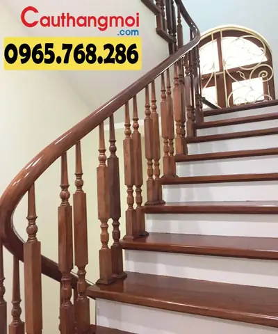 Top 50 Mẫu Lan Can Cầu Thang Gỗ Đẹp, Giá Rẻ Nhất 2023