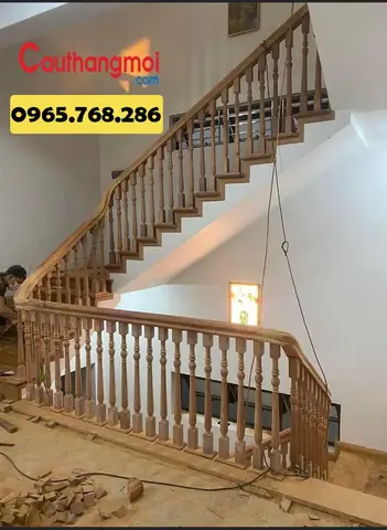 Top 50 Mẫu Lan Can Cầu Thang Gỗ Đẹp, Giá Rẻ Nhất 2023