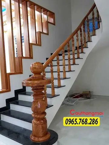 Top 50 Mẫu Lan Can Cầu Thang Gỗ Đẹp, Giá Rẻ Nhất 2023