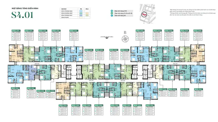Mặt Bằng Căn Hộ Vinhomes Smart City