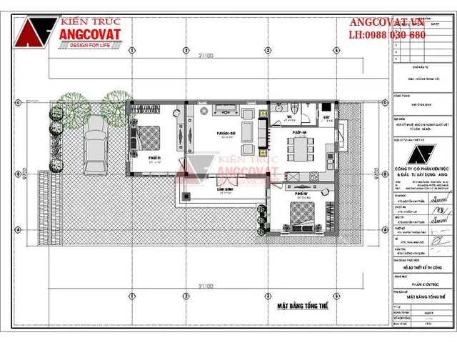 Tổng Hợp Đầy Đủ Các Bản Vẽ Mặt Bằng Nhà Cấp 4 Chữ L 2 Đến 4 Phòng Ngủ