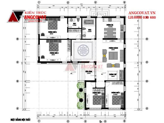 Tổng Hợp Đầy Đủ Các Bản Vẽ Mặt Bằng Nhà Cấp 4 Chữ L 2 Đến 4 Phòng Ngủ