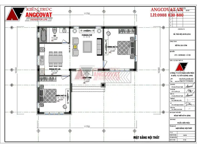 Tổng Hợp Đầy Đủ Các Bản Vẽ Mặt Bằng Nhà Cấp 4 Chữ L 2 Đến 4 Phòng Ngủ