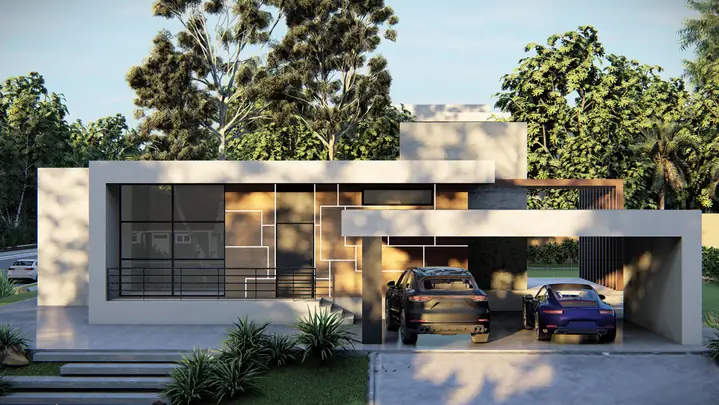 Mặt Tiền Nhà Cấp 4 Có Gara Tiện Nghi