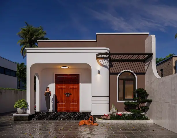 Mặt Tiền Nhà Cấp 4 Hiện Đại, Tối Giản