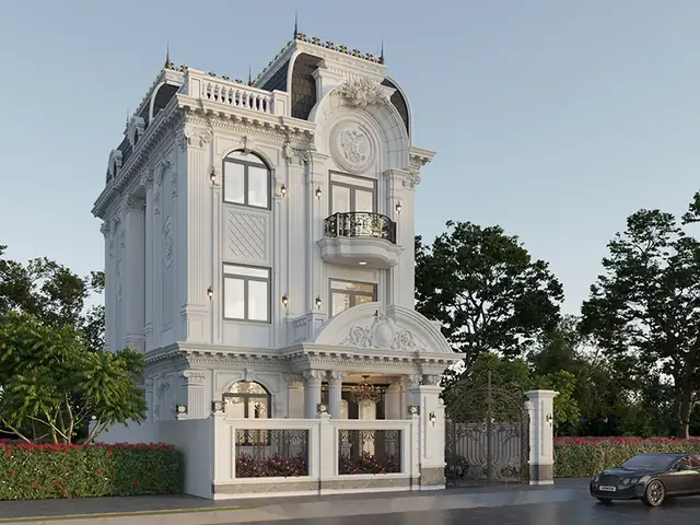 Nhà Mặt Tiền 5m Kiến Trúc Pháp Bề Thế, Sang Trọng Bậc Nhất