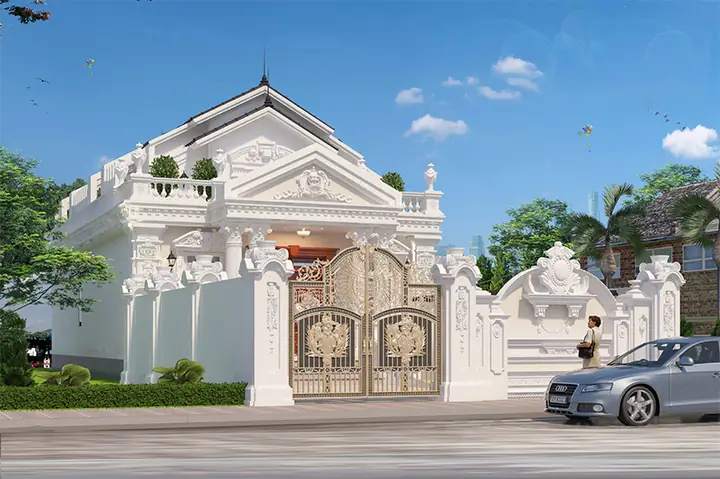 Nhà Mặt Tiền 5m Kiến Trúc Pháp Lãng Mạn, Tinh Tế, Mang Đậm Dấu Ấn Cổ Điển Âu Châu