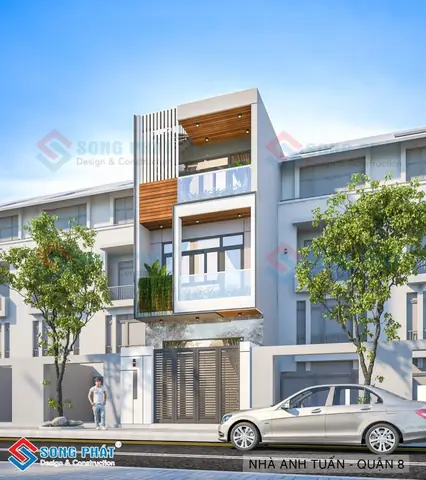 Mẫu Nhà Mặt Tiền 4m 3 Tầng