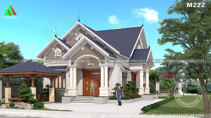 Hình Ảnh Cho Mẫu 9x13m Bản Vẽ Nhà Cấp 4 Sân Vườn: Hình Ảnh Cho Mẫu 9x13m Bản Vẽ Nhà Cấp 4 Sân Vườn: