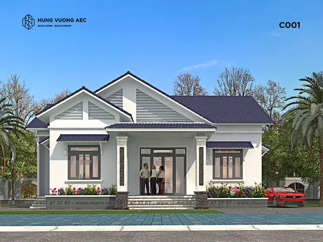 Hình Ảnh Cho Mẫu 9x13m Bản Vẽ Nhà Cấp 4 Sân Vườn: Hình Ảnh Cho Mẫu 9x13m Bản Vẽ Nhà Cấp 4 Sân Vườn: