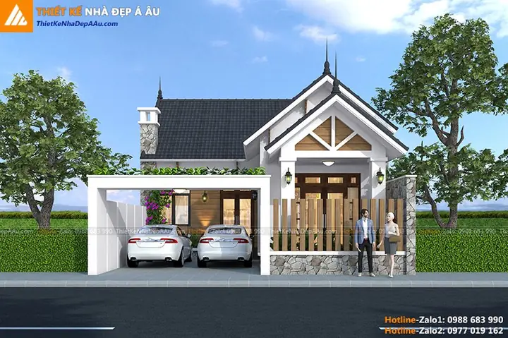 Hình Ảnh Cho Mẫu 9x13m Bản Vẽ Nhà Cấp 4 Sân Vườn: Hình Ảnh Cho Mẫu 9x13m Bản Vẽ Nhà Cấp 4 Sân Vườn: