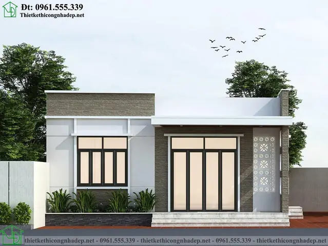 Hình Ảnh Cho Mẫu 9x13m Bản Vẽ Nhà Cấp 4 Sân Vườn: Hình Ảnh Cho Mẫu 9x13m Bản Vẽ Nhà Cấp 4 Sân Vườn: