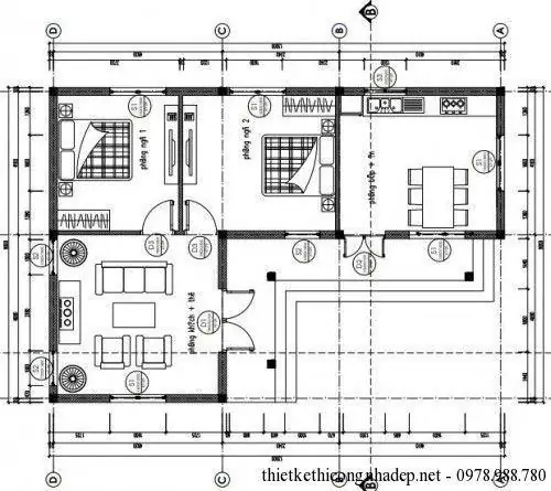 Hình Ảnh Cho Mẫu 9x13m Bản Vẽ Nhà Cấp 4 Sân Vườn: Hình Ảnh Cho Mẫu 9x13m Bản Vẽ Nhà Cấp 4 Sân Vườn: