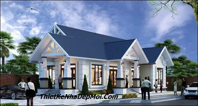 Hình Ảnh Cho Mẫu 9x13m Bản Vẽ Nhà Cấp 4 Sân Vườn: Hình Ảnh Cho Mẫu 9x13m Bản Vẽ Nhà Cấp 4 Sân Vườn: