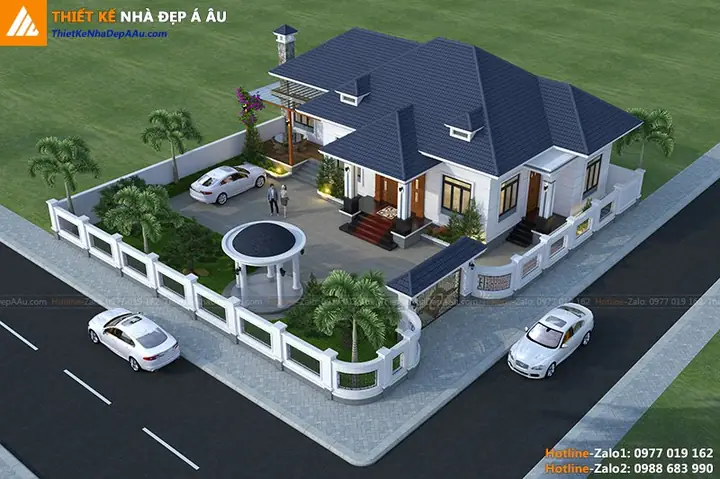 Hình Ảnh Cho Mẫu 9x13m Bản Vẽ Nhà Cấp 4 Sân Vườn: Hình Ảnh Cho Mẫu 9x13m Bản Vẽ Nhà Cấp 4 Sân Vườn: