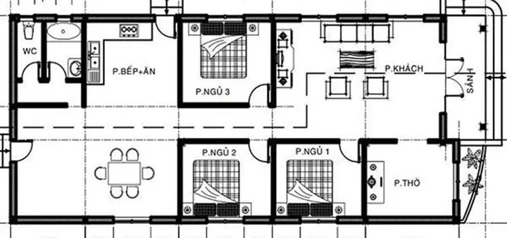 Hình Ảnh Cho Mẫu 9x13m Bản Vẽ Nhà Cấp 4 Sân Vườn: Hình Ảnh Cho Mẫu 9x13m Bản Vẽ Nhà Cấp 4 Sân Vườn: