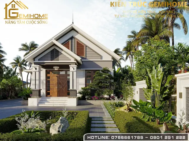 Hình Ảnh Cho Mẫu 9x13m Bản Vẽ Nhà Cấp 4 Sân Vườn: Hình Ảnh Cho Mẫu 9x13m Bản Vẽ Nhà Cấp 4 Sân Vườn: