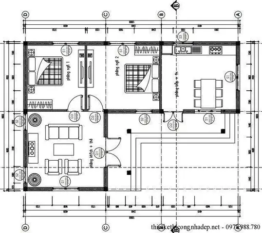 Hình Ảnh Cho Mẫu 9x13m Bản Vẽ Nhà Cấp 4 Sân Vườn: Hình Ảnh Cho Mẫu 9x13m Bản Vẽ Nhà Cấp 4 Sân Vườn:
