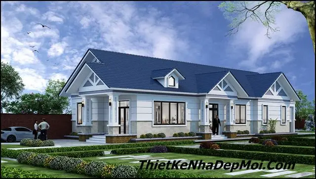 Hình Ảnh Cho Mẫu 9x13m Bản Vẽ Nhà Cấp 4 Sân Vườn: Hình Ảnh Cho Mẫu 9x13m Bản Vẽ Nhà Cấp 4 Sân Vườn: