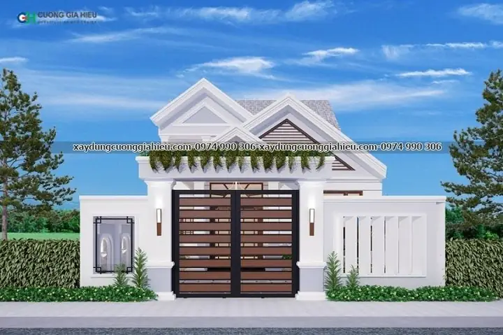 Hình Ảnh Cho Mẫu 9x13m Bản Vẽ Nhà Cấp 4 Sân Vườn: Hình Ảnh Cho Mẫu 9x13m Bản Vẽ Nhà Cấp 4 Sân Vườn: