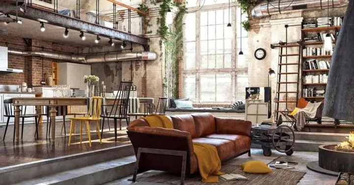 Ban Công Biệt Thự Phong Cách Công Nghiệp