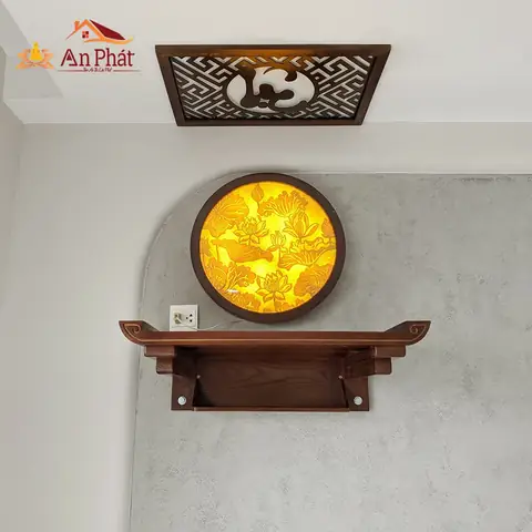 Bàn Thờ Treo Tường Chung Cư Đẹp Mẫu Btt1045